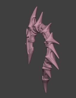 Dragon Bone Ear Cuffs 3d model