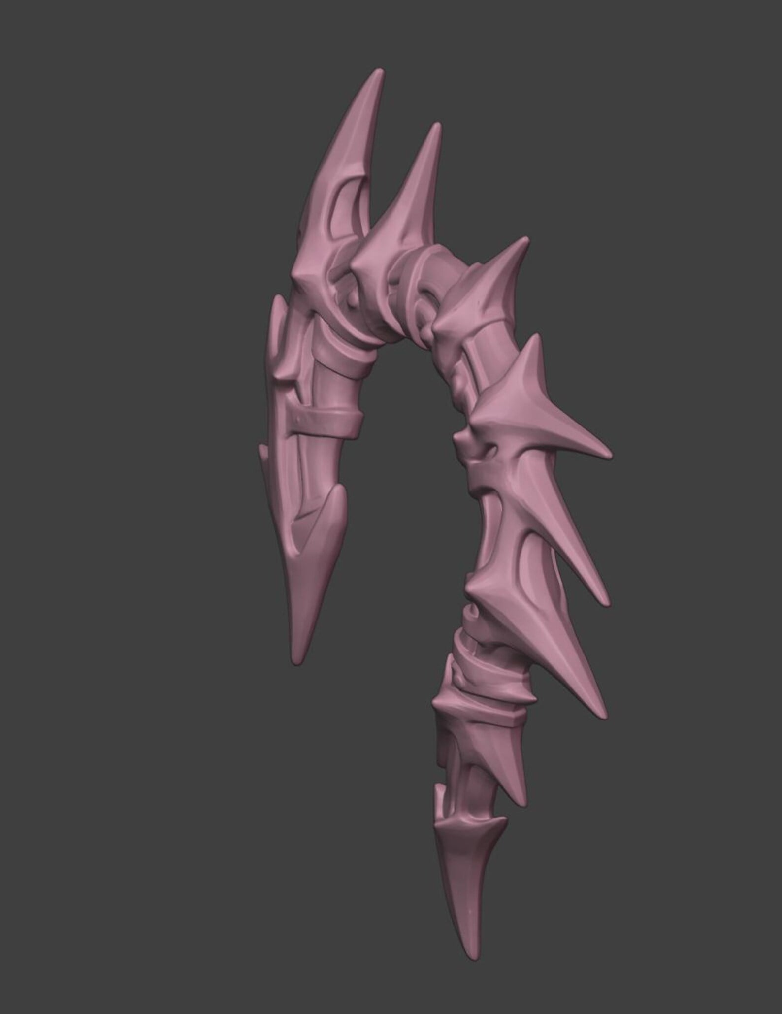 Dragon Bone Ear Cuffs 3d model