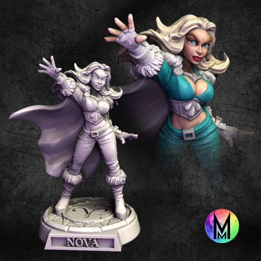 Elf Sorceress - Nova the Frost Elf Sorceress ( Frost themed High Elf Sorcerer ) 3d model