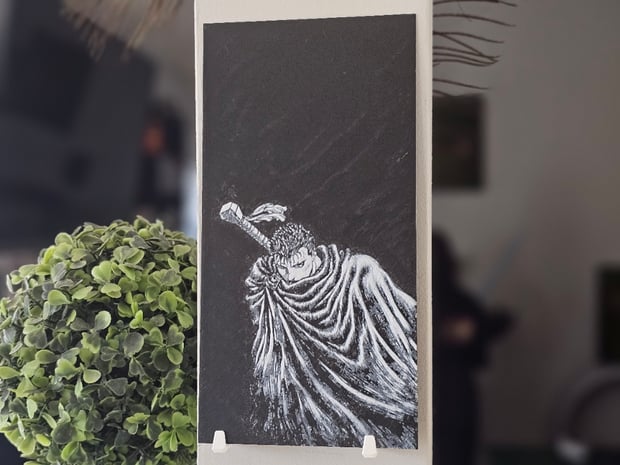 Black White Guts 3D Textured Art Hueforge 3d model
