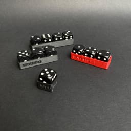Wound tracker trays for 12 mm dice 3d model