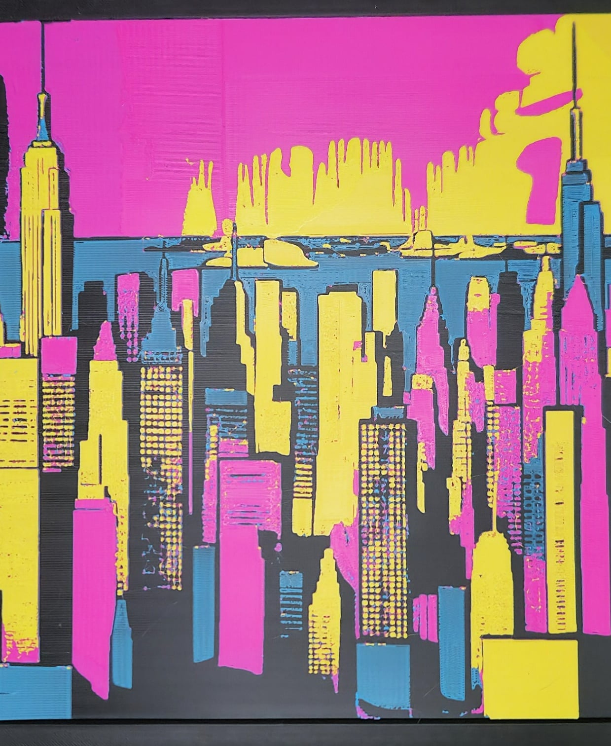 3D Printed Painting - City 3d model
