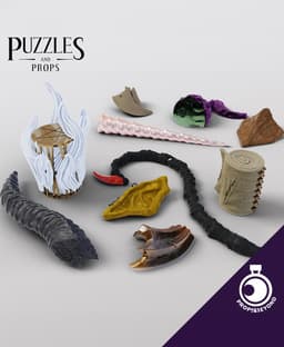 Puzzles and Props - Monster Trophies 3d model