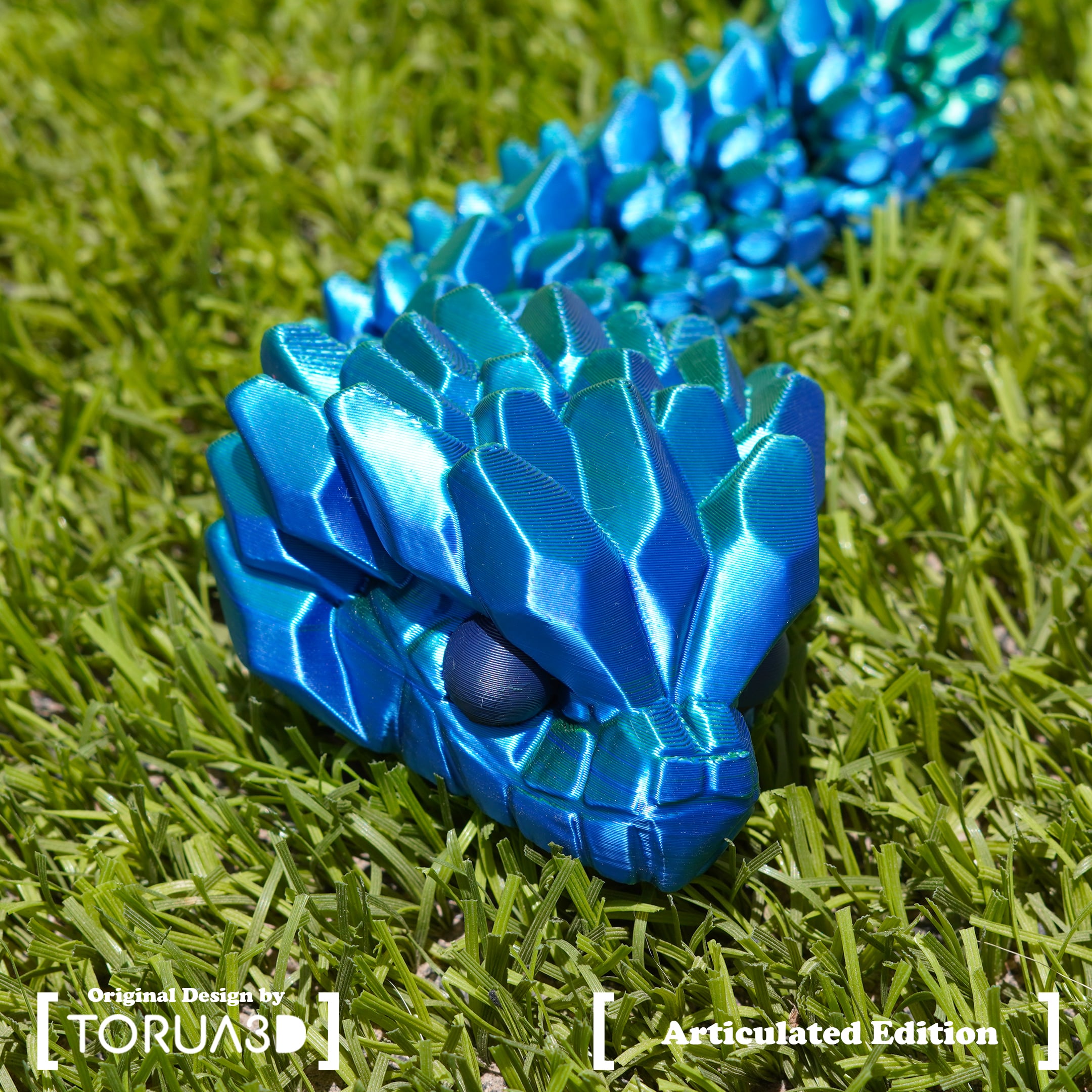 Articulated Crystal Snake 006 3d model