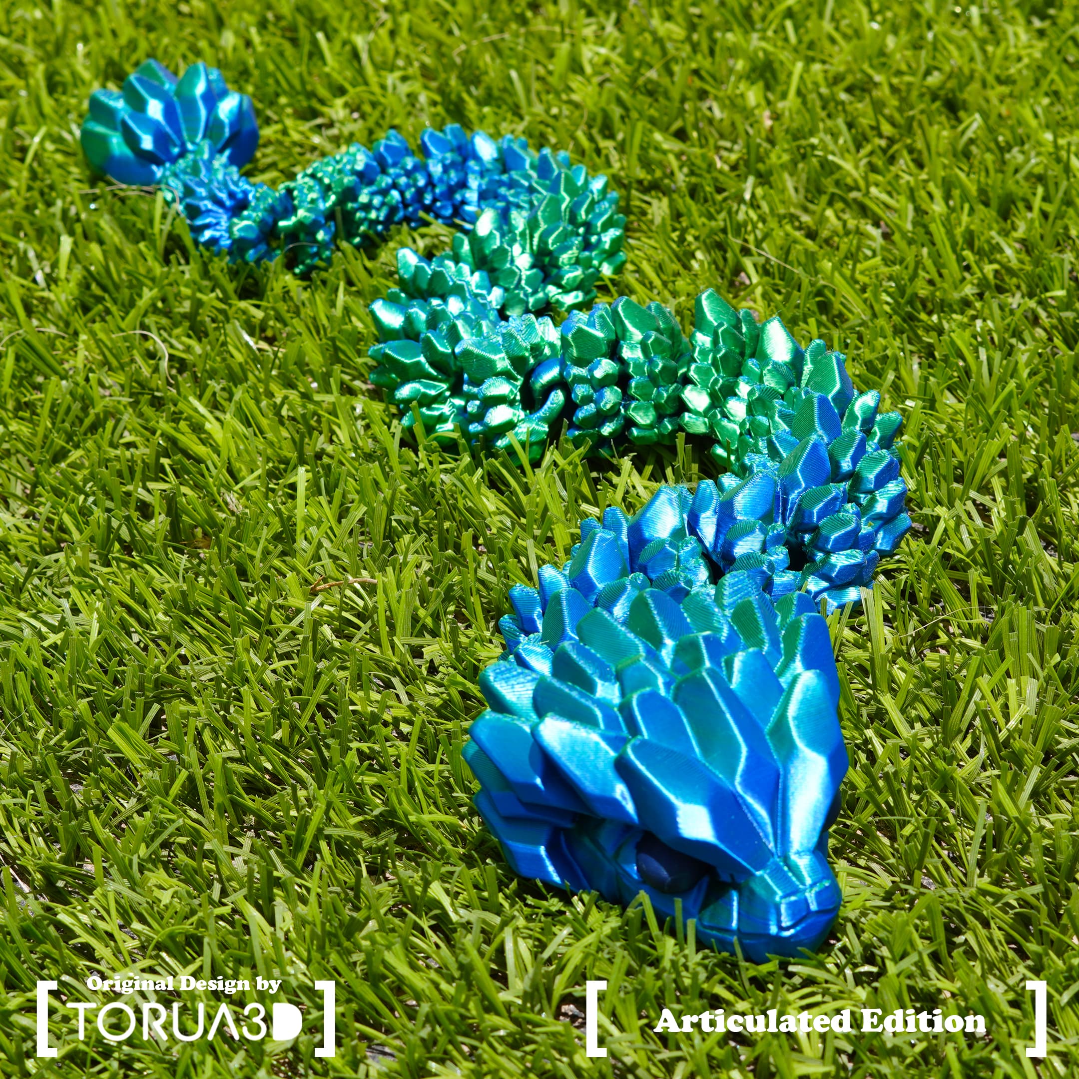 Articulated Crystal Snake 006 3d model