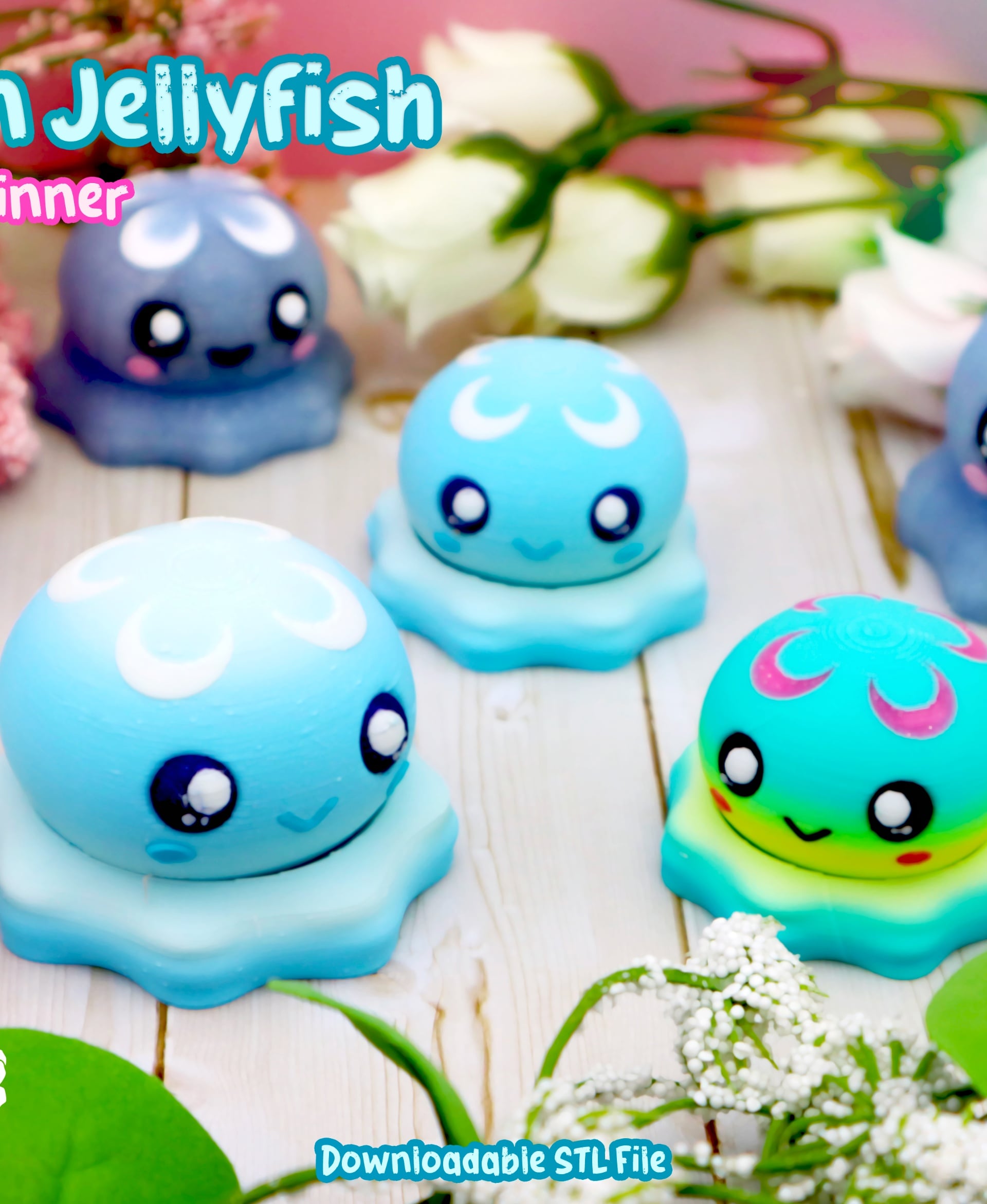 Moon Jellyfish Spinner 3d model