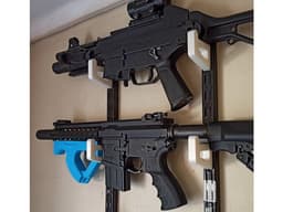 Airsoft display bracket for rail shelf system 3d model