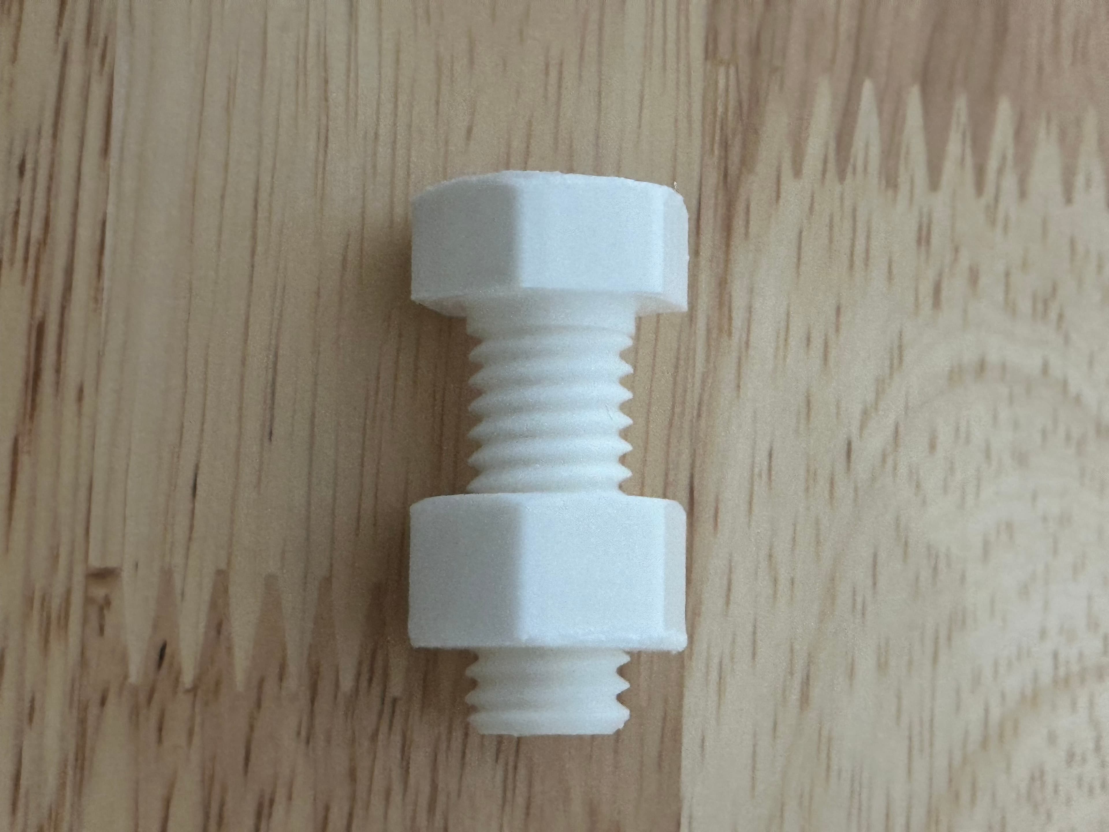 1/2' x 1 1/4" Bolt and Nut(13pitch thread) 3d model