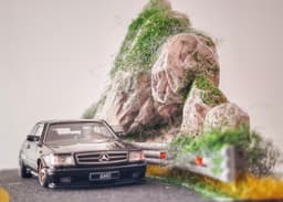 Mountain Road Diorama for Hot Wheels and 1:64 Cars & Figure 3d model