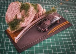 Mountain Road Diorama for Hot Wheels and 1:64 Cars & Figure 3d model
