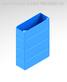 3x4x1 LU - MultiBin Simple Drawer 3d model