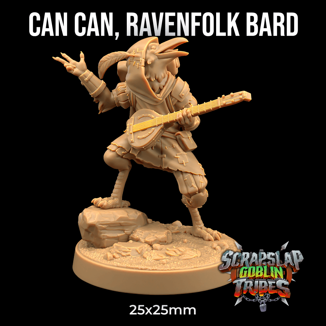 Can Can, Ravenfolk Bard  3d model