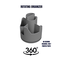 ROTATING MULTIPURPOSE ORGANIZER / BATHROOM ORGANIZER / OFFICE ORGANIZER / NO SUPPORTS 3d model