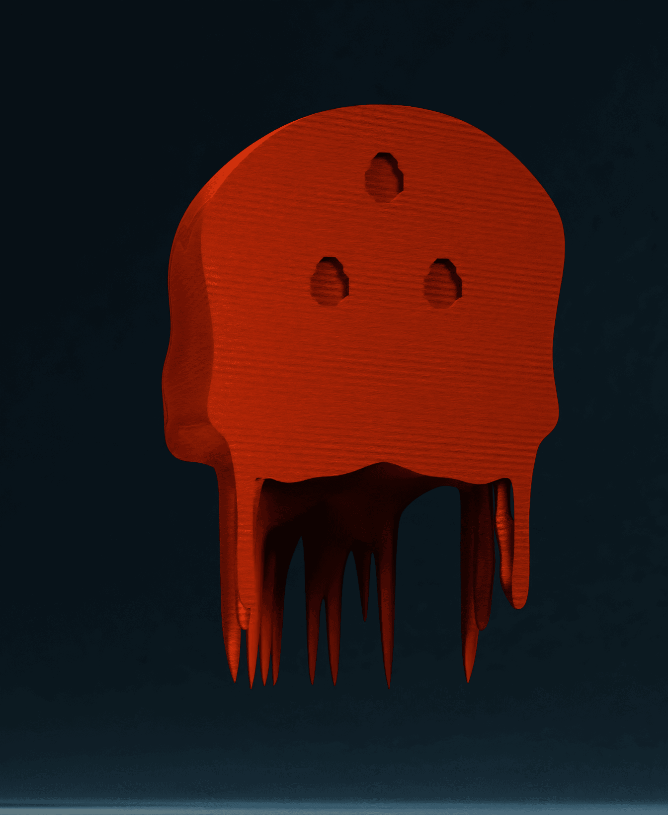 Dripping Skull 3d model