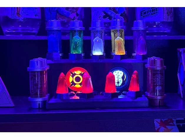 Star Wars Kyber Crystal Display with LED lighting 3d model