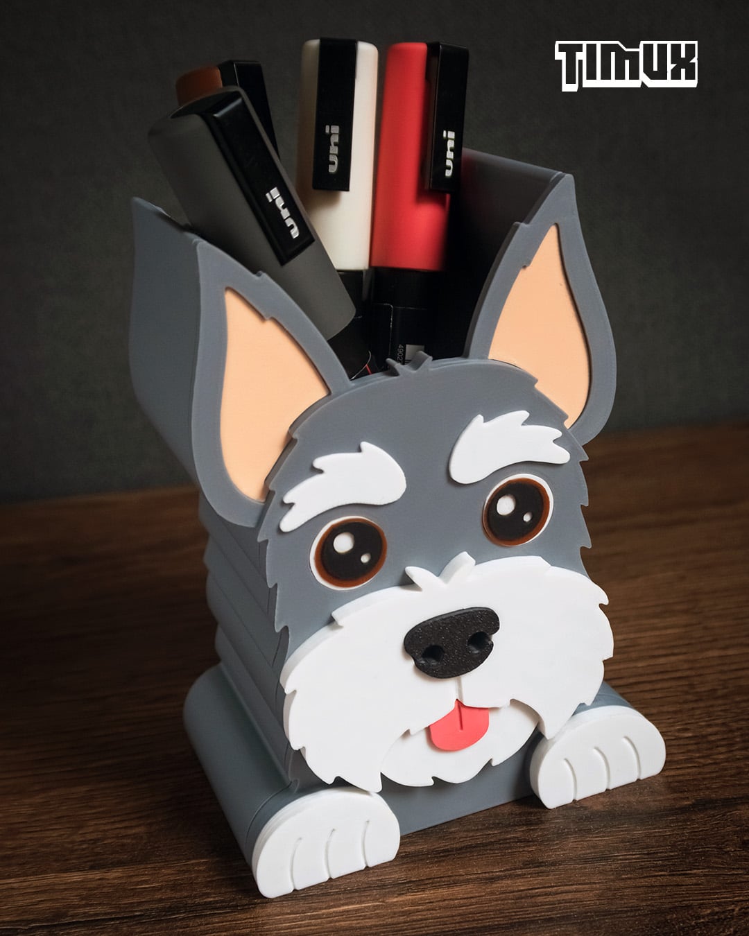 SCHNAUZER PEN HOLDER 3d model