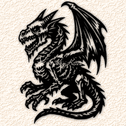 zombie-dragon-7 wall art home decor 3d model