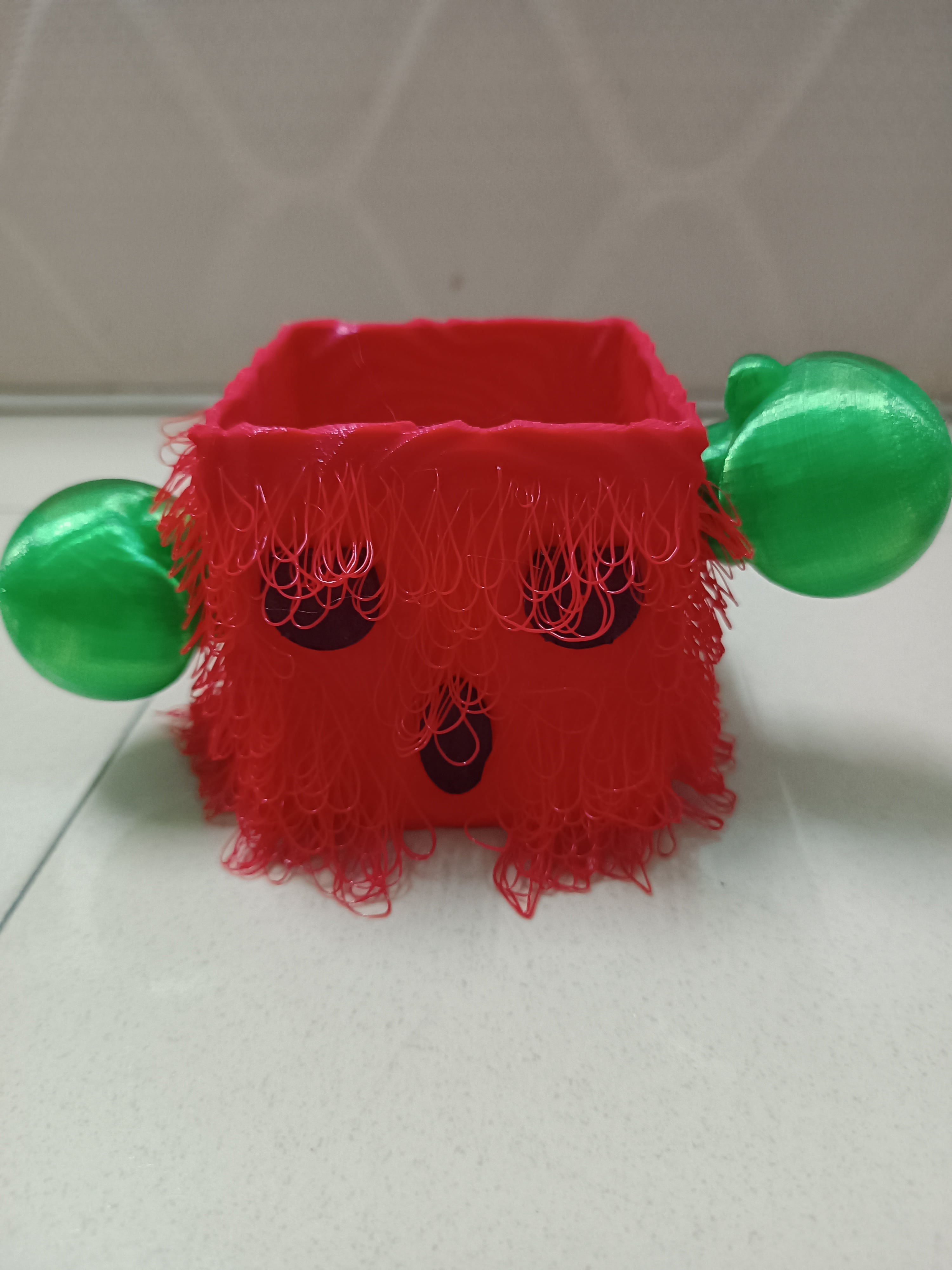 hairify-spiky cactus vase 3d model