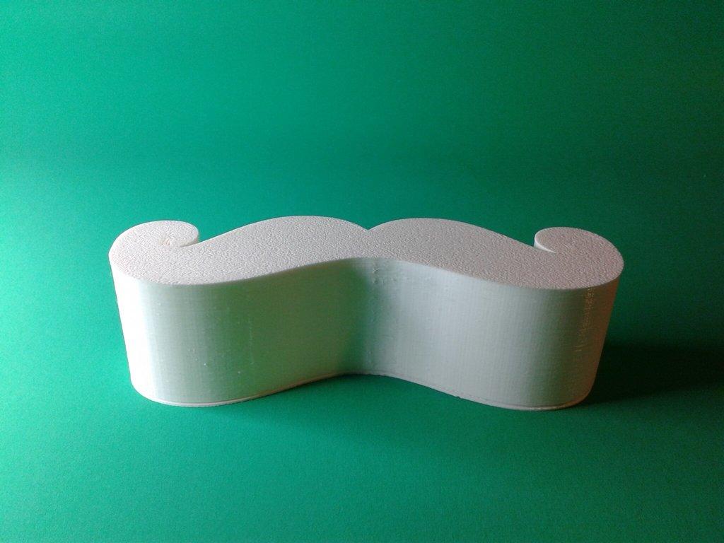 Mustache, nestable box (v1) 3d model