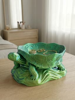 Turtle Shell Trinket Dish and Sculptural Catchall 3d model
