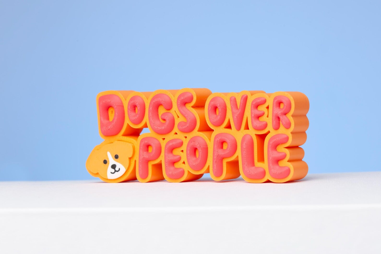 Dogs Over People 3D Printable Decoration 3d model