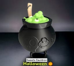 Black Cauldron for your Candies and sweets 3d model