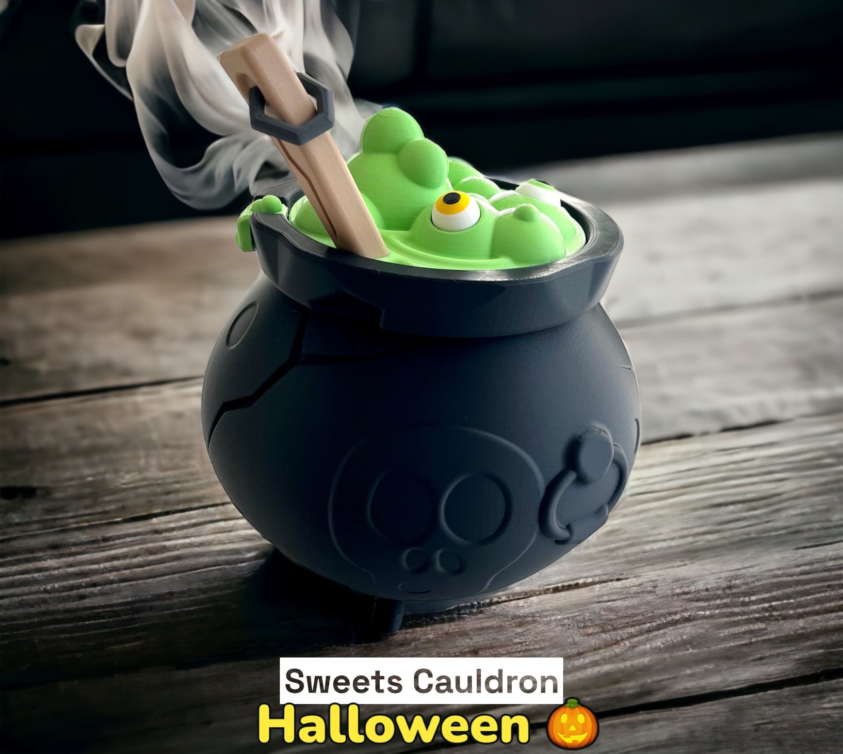 Black Cauldron for your Candies and sweets 3d model