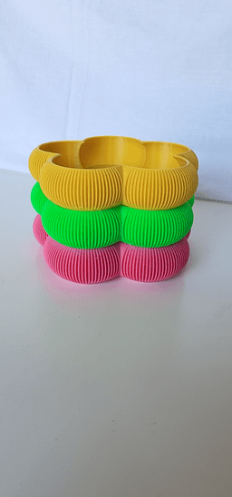 Ultimate Stackable Ribbed Organizer Bowl - V3 3d model