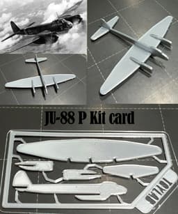 JU 88 P Kit Card 3d model