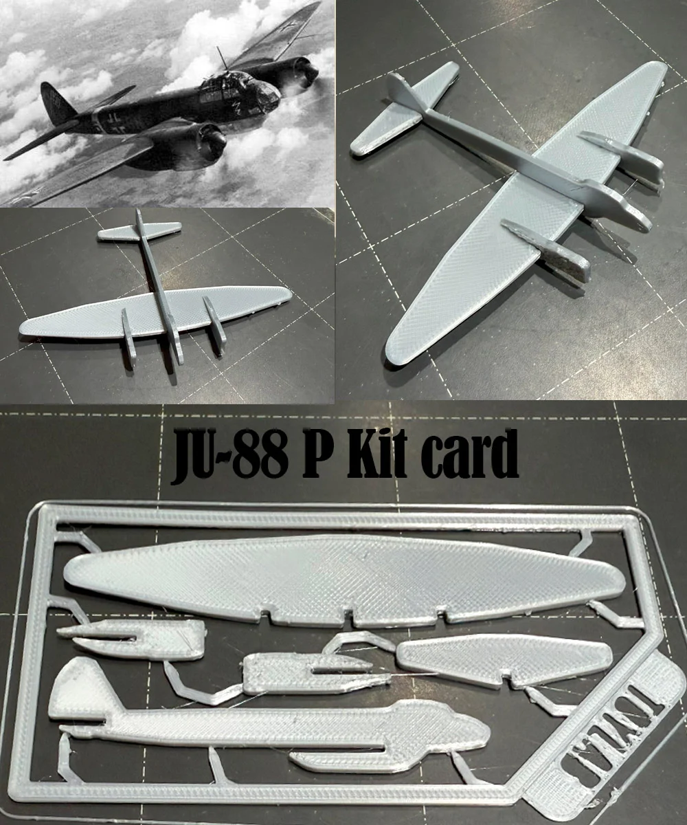 JU 88 P Kit Card 3d model