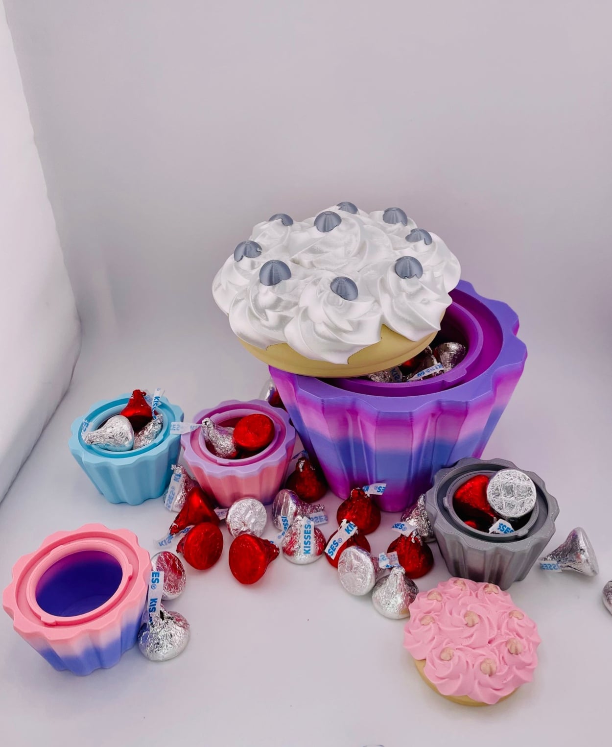Cupcake Container -Round Sprinkles 3d model