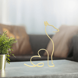 Dog Line Art, Modern, Minimalist 3d model