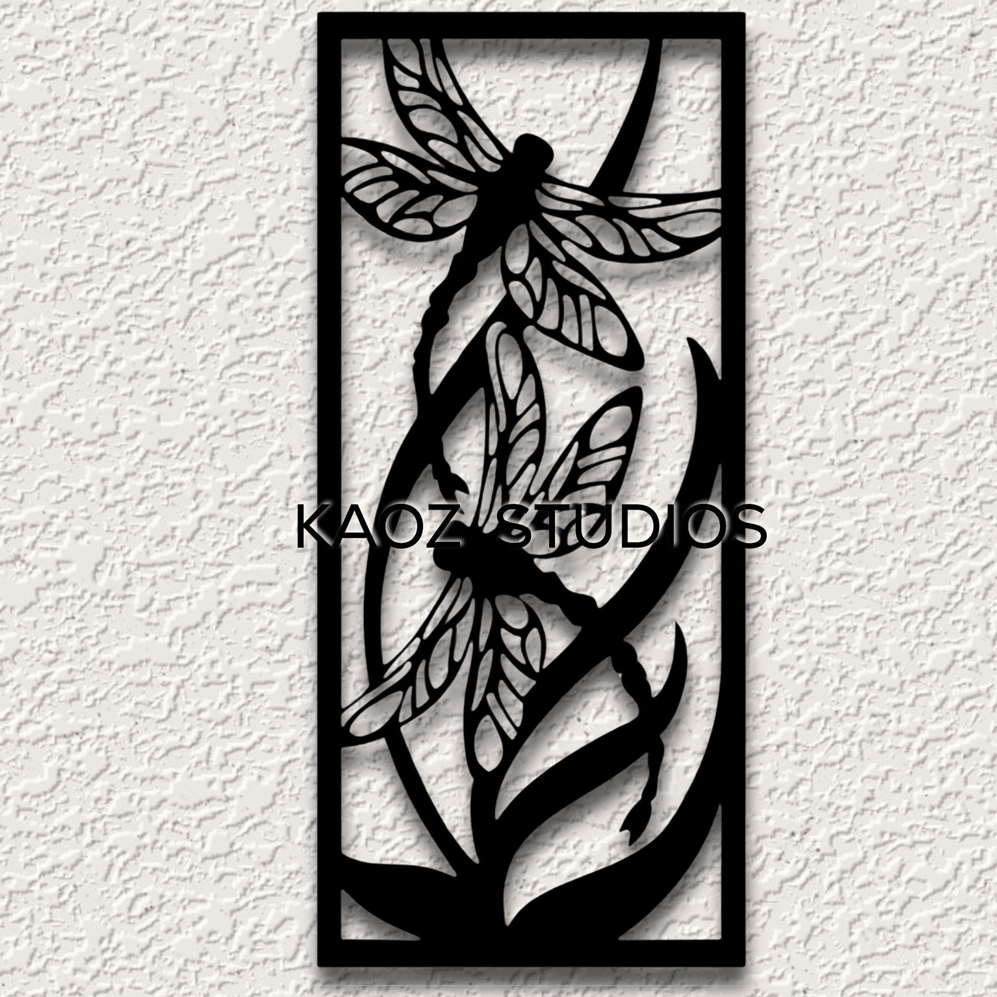 dragonflies wall art dragonfly wall decor dragon fly decoration insect 3d model