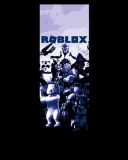 Set of bookmarks celebrating the legendary game Roblox 3d model