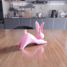 Bunny Figurine - Minimal Rabbit 3d model