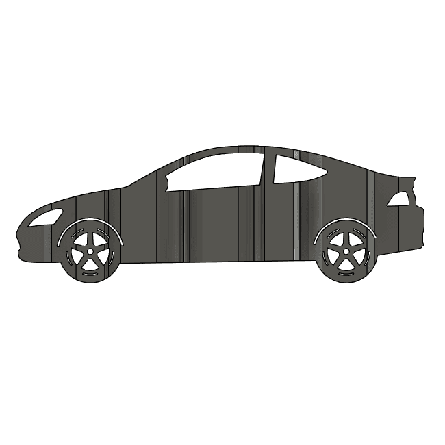 2006 RSX 3D Car Flip Art Desk Display 3d model