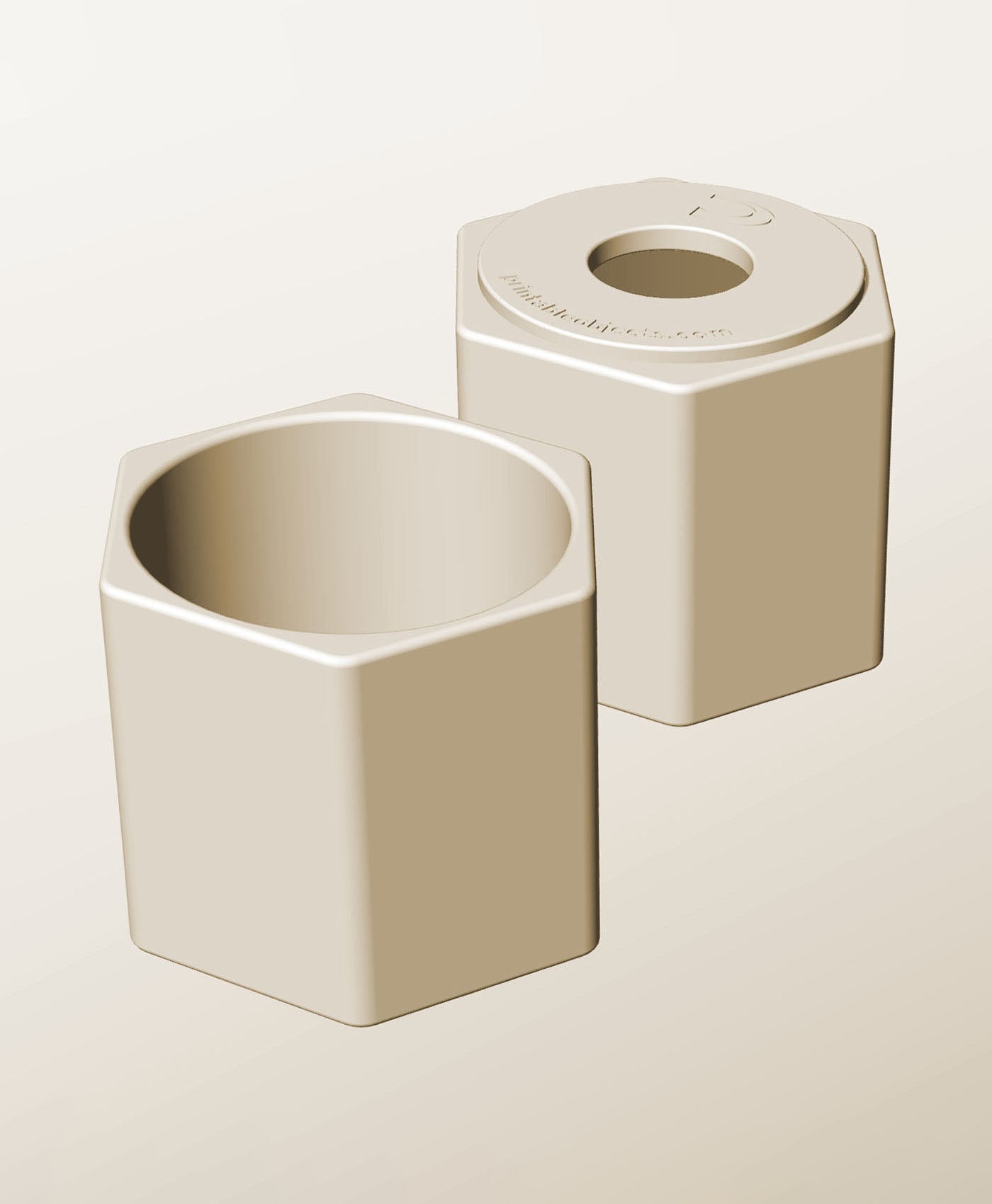 CH96-95-P Modular Stacking pierced container for home decor 3d model