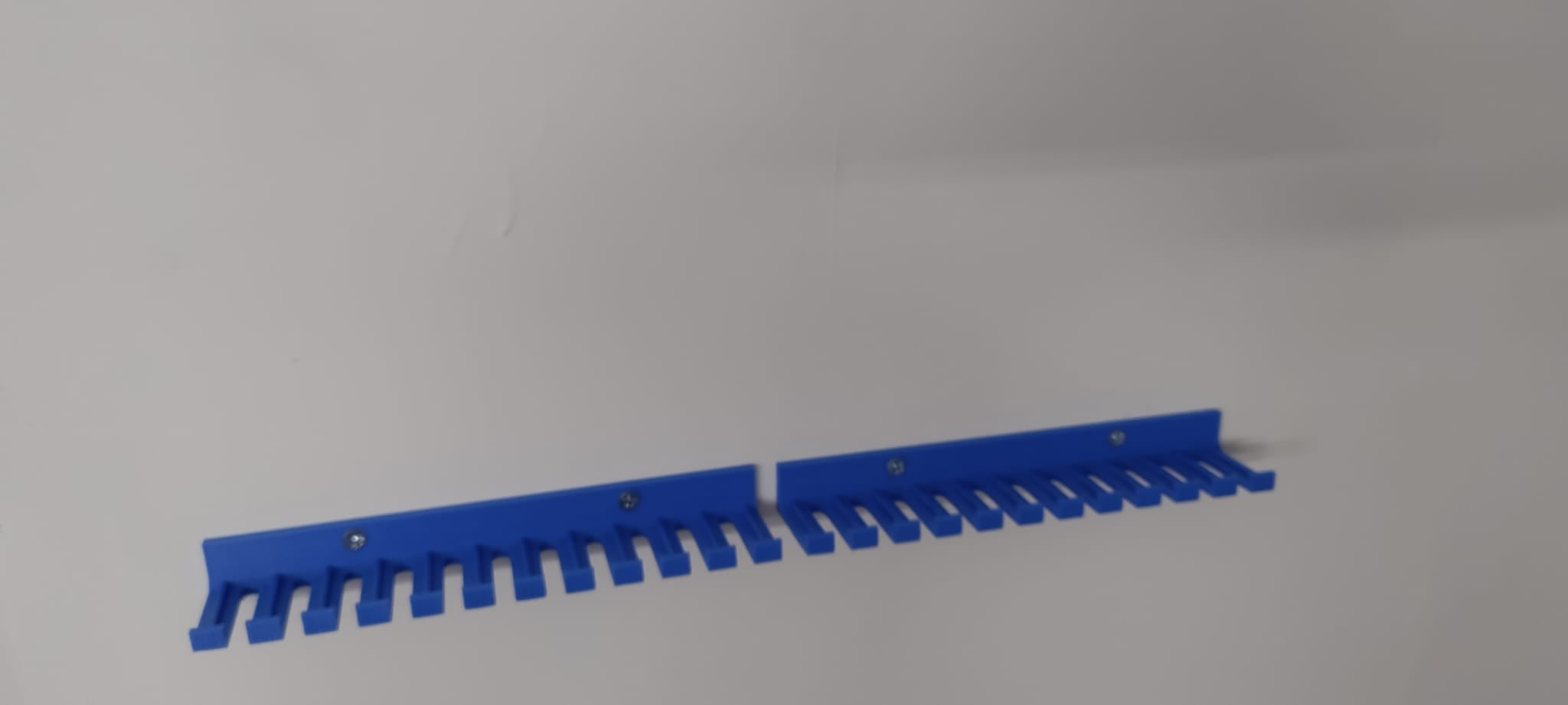 Fully Parametric Probe-Cable Wall Mounted Holder-Comb 3d model