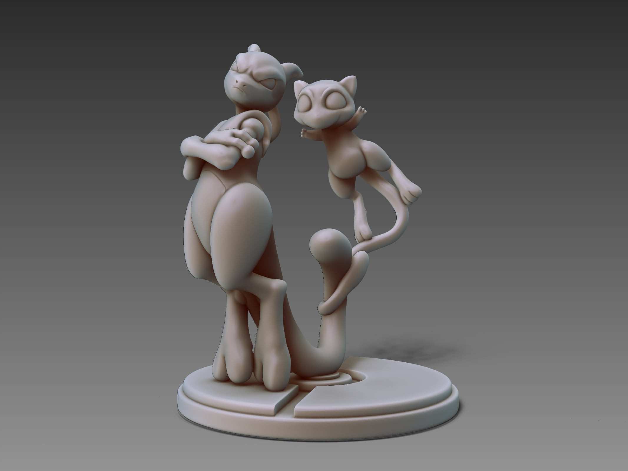 Mew x Mewtwo 3d model