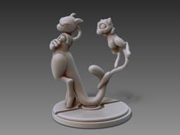 Mew x Mewtwo 3d model