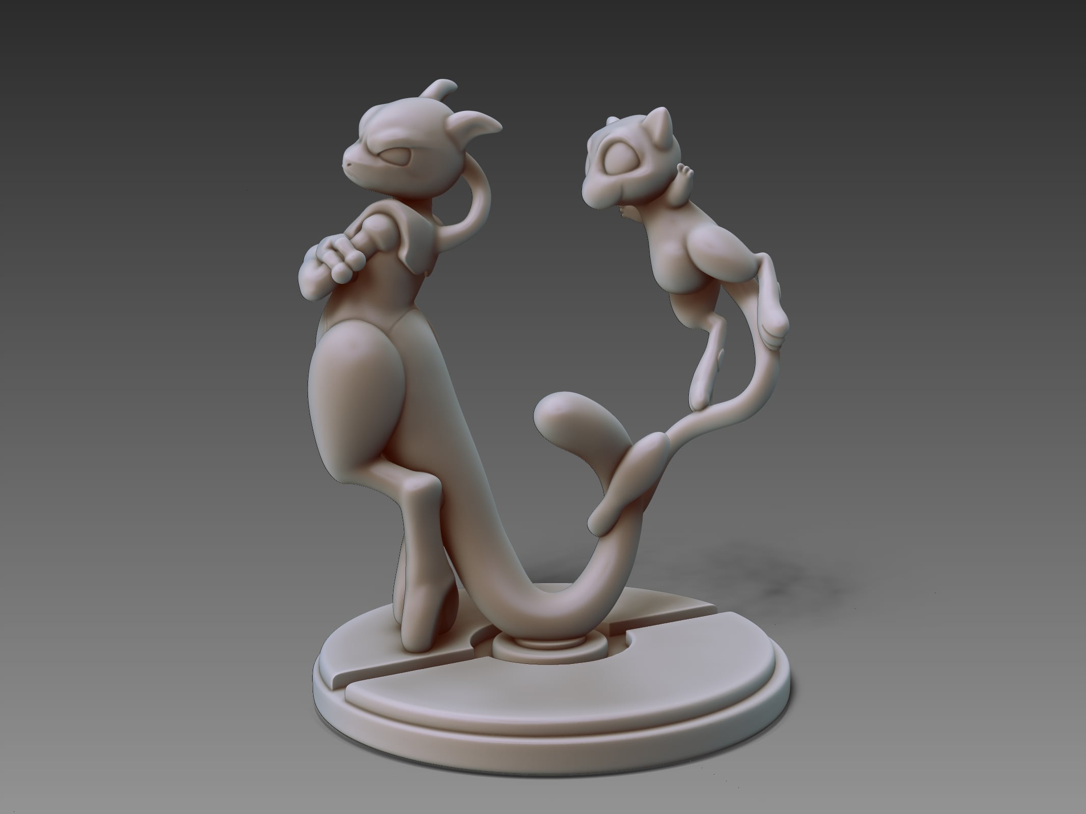 Mew x Mewtwo 3d model