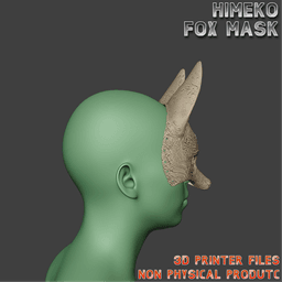 Hinako Fox Cosplay Mask Silent Hill F 3d model