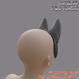 Hinako Fox Cosplay Mask Silent Hill F 3d model