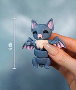Betsy, the Flexi Bat - Magnetic Hand-Holding Companion 3d model