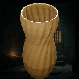 Hourglass Shaped Vase 3d model