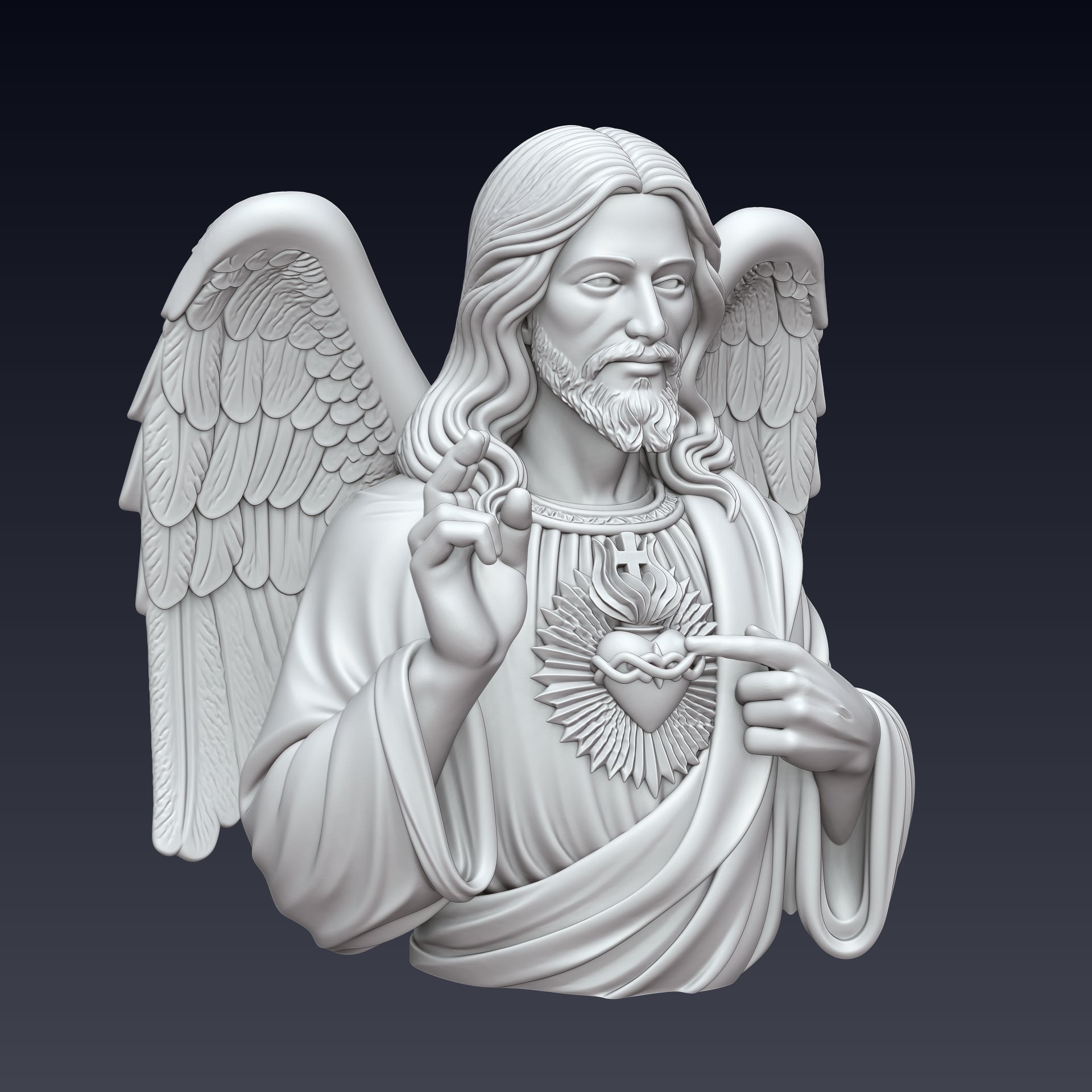Jesus Bust 3d model