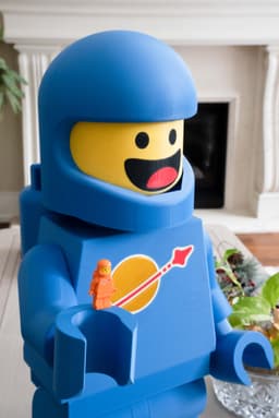 Spaceman Giant Minifigure (16") β Classic & Benny Edition! 3d model