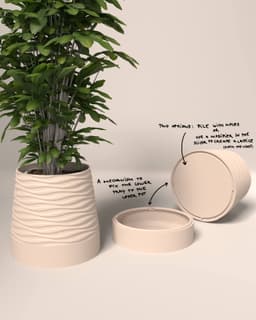 Flowing Planter 3d model