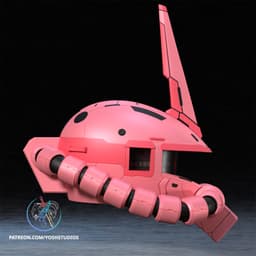 Zaku Helmet 3D Printer File STL 3d model