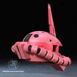 Zaku Helmet 3D Printer File STL 3d model